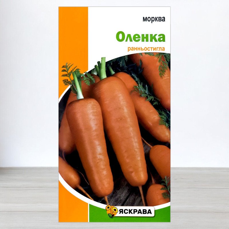 Насіння моркви Оленка, Яскрава, 3г