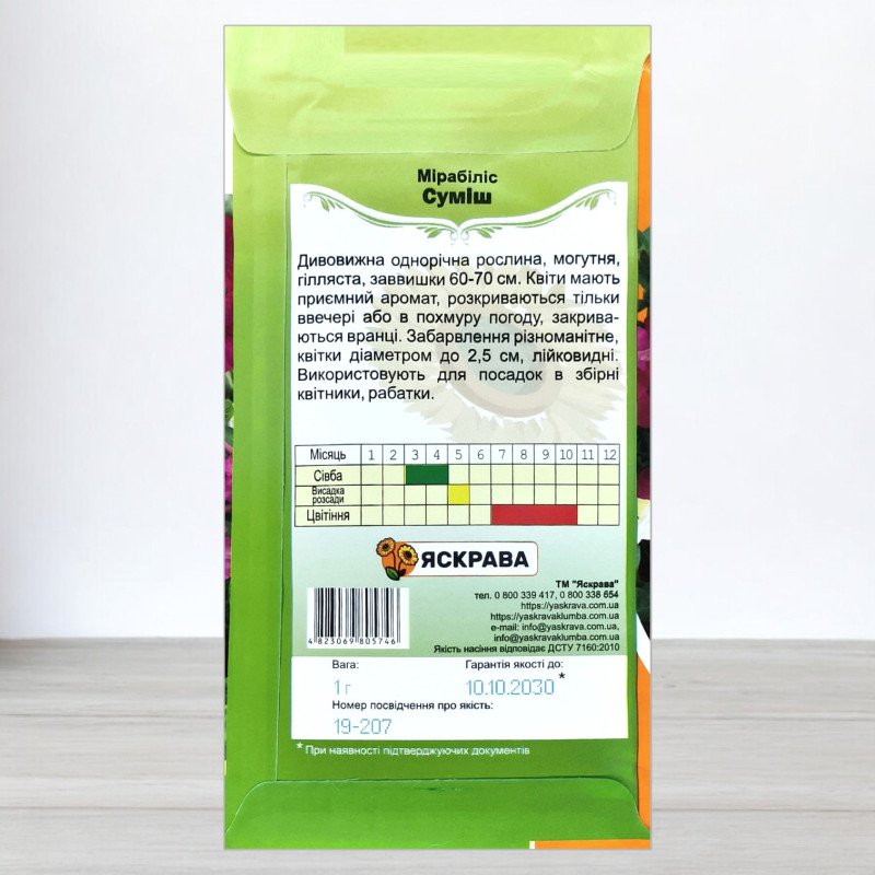 Насіння мірабiлiса Сумiш, Яскрава, 1,0г