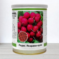 Насіння редису Яскрава Куля, Польща, Marvel, банка 100г
