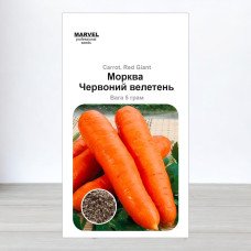 Семена моркови Червоний Велетень, Польща, Marvel, 5г
